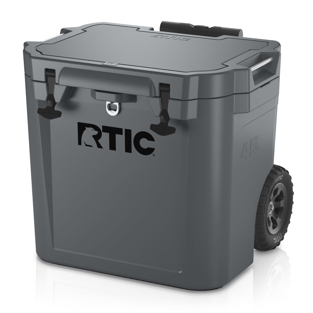 45 QT Ultra-Tough Wheeled Cooler, Dark Grey