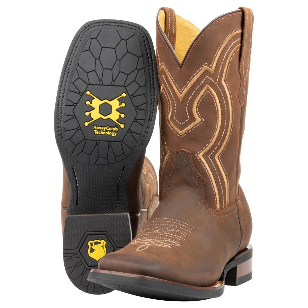 Shop The Vincent Men's Classic Square Toe Work Boot Cuero