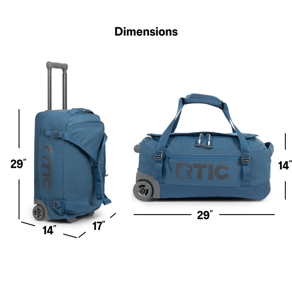 Medium Road Trip Rolling Duffle Bag, Black