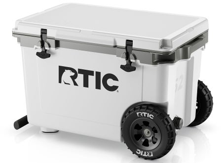 52 QT Ultra-Light Wheeled Cooler, White Grey
