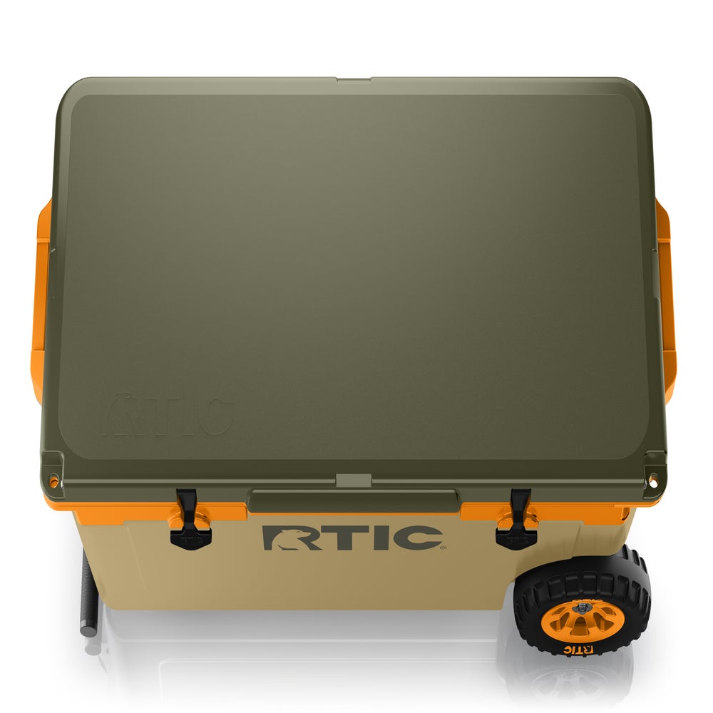 52 QT Ultra-Light Wheeled Cooler, White & Grey