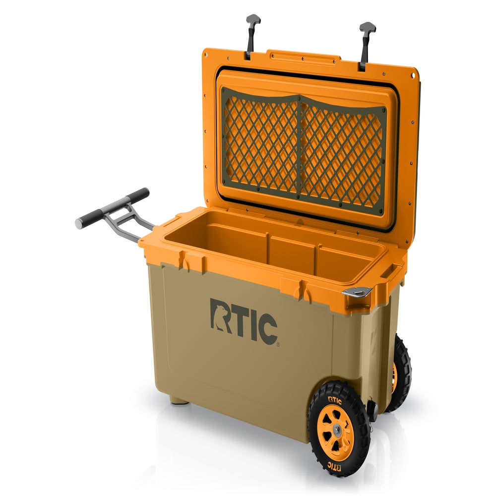 52 QT Ultra-Light Wheeled Cooler, White & Grey