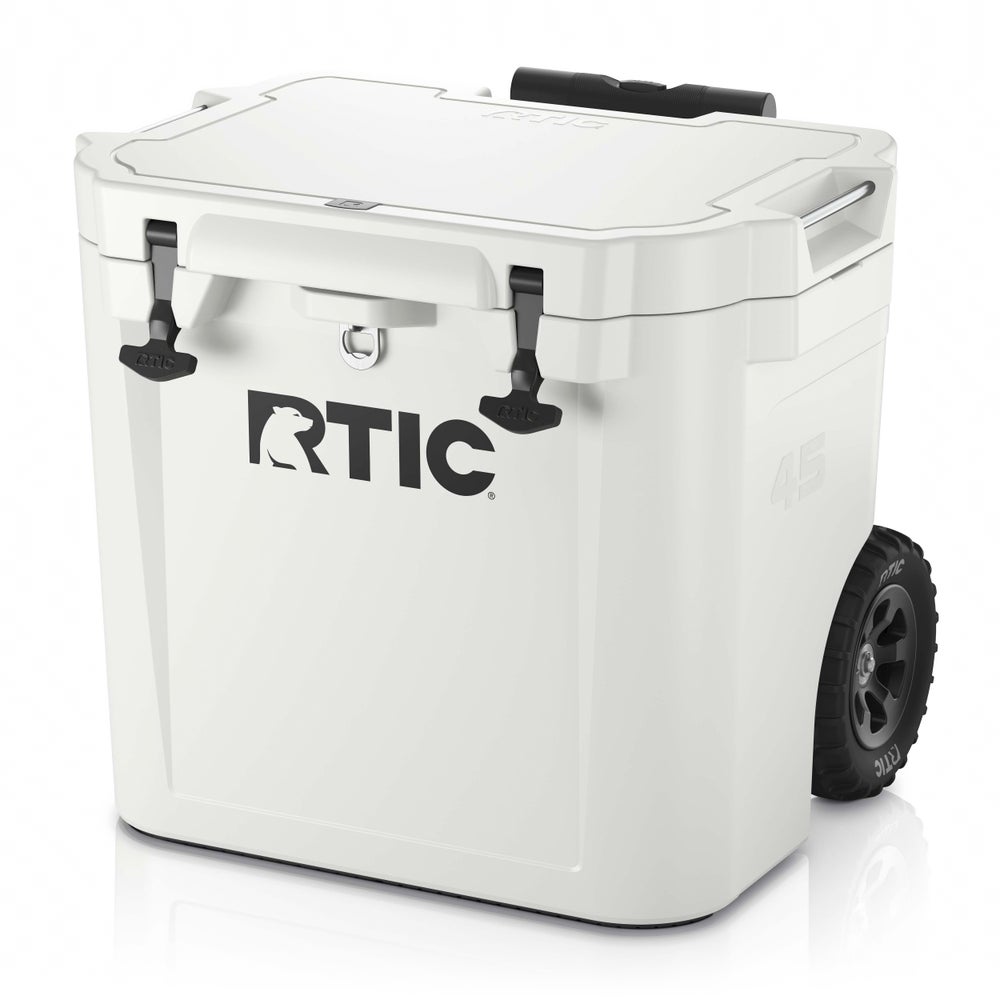 45 QT Ultra-Tough Wheeled Cooler, White