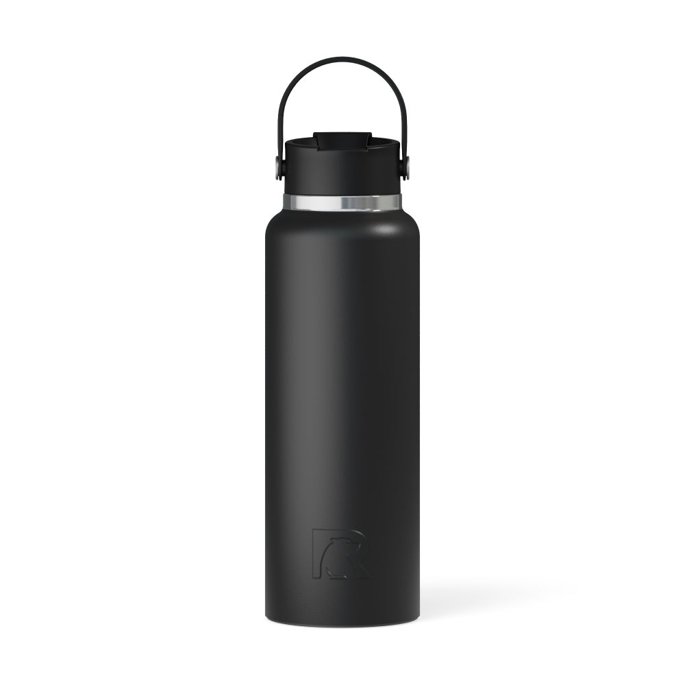 40oz Bottle, Black, Matte