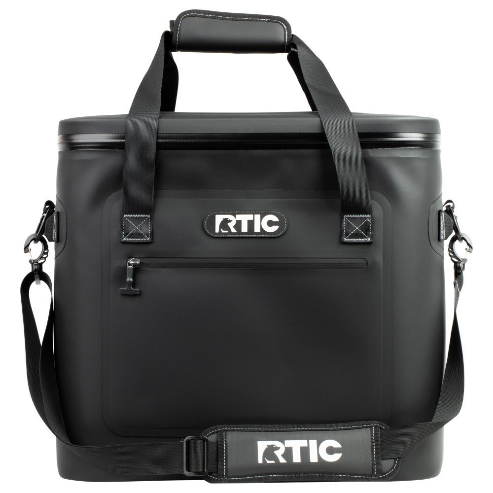 RTIC 50 Can Ultra-Tough Soft Cooler, Black Leakproof & Puncture Proof