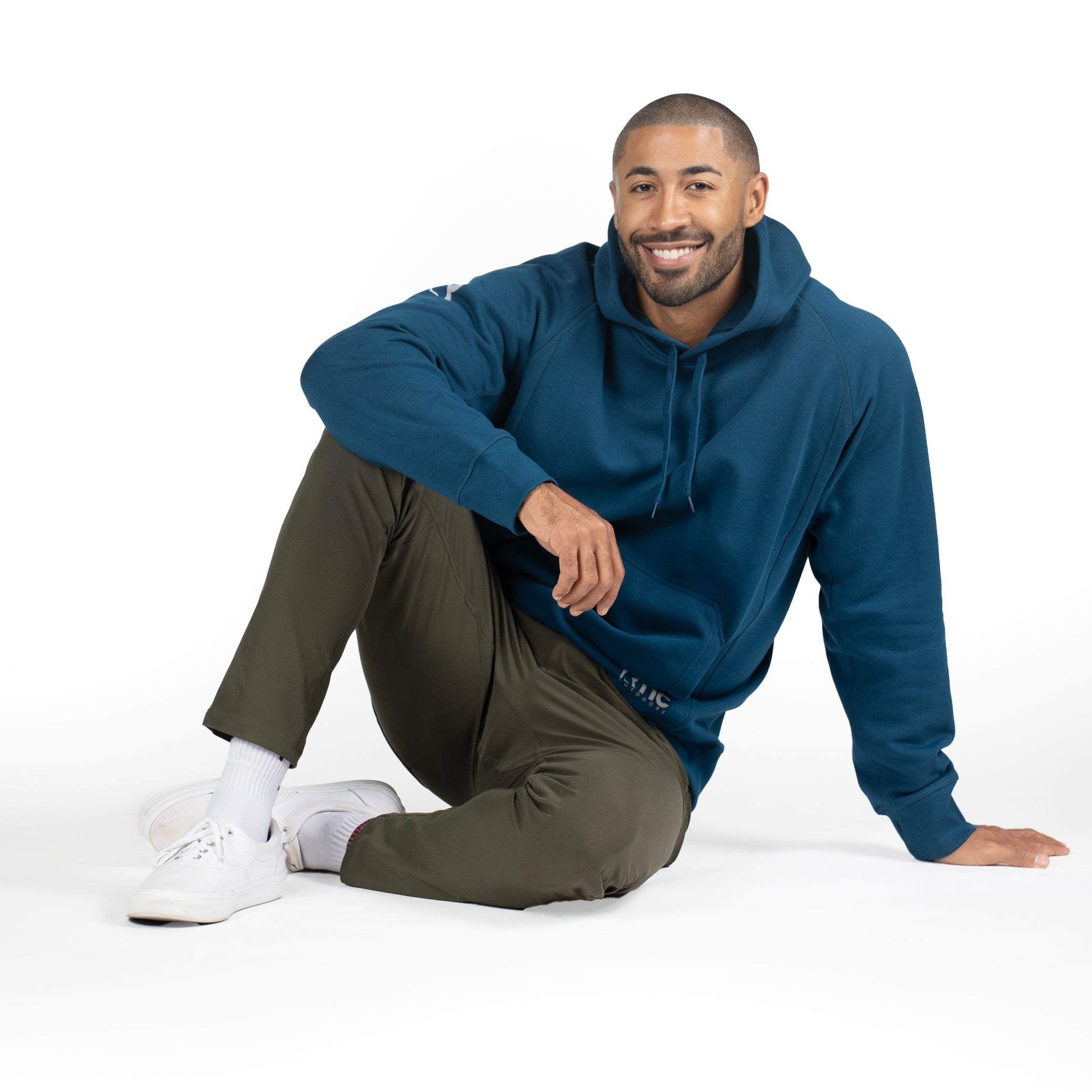 Water-Repellent Pullover Hoodie - Relaxed Fit, Dark Navy, XL | RTIC