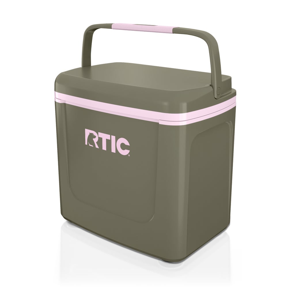 8 QT Road Trip Personal Cooler, Olive/Pale Pink
