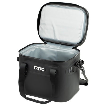 black soft sided cooler