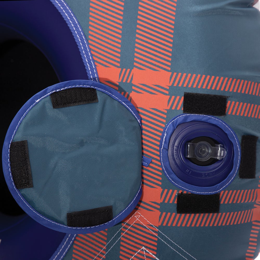 32" RTIC Tough Snow Tubes, Slate Blue/Orange Plaid