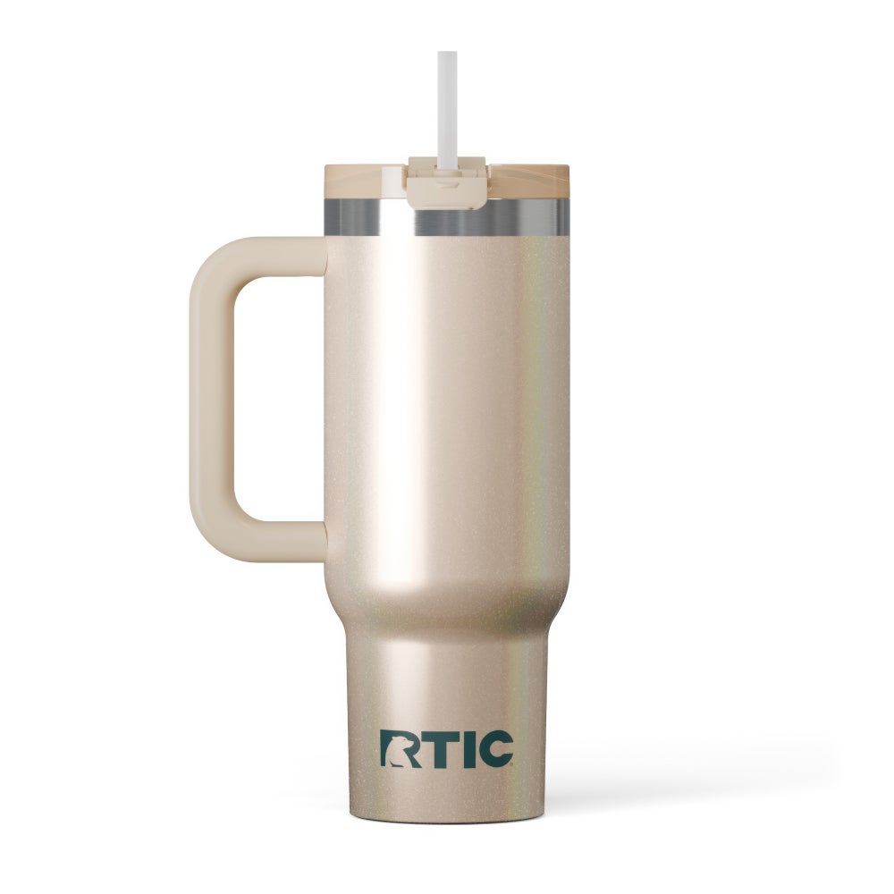 30oz Road Trip Tumbler, Beach Glitter