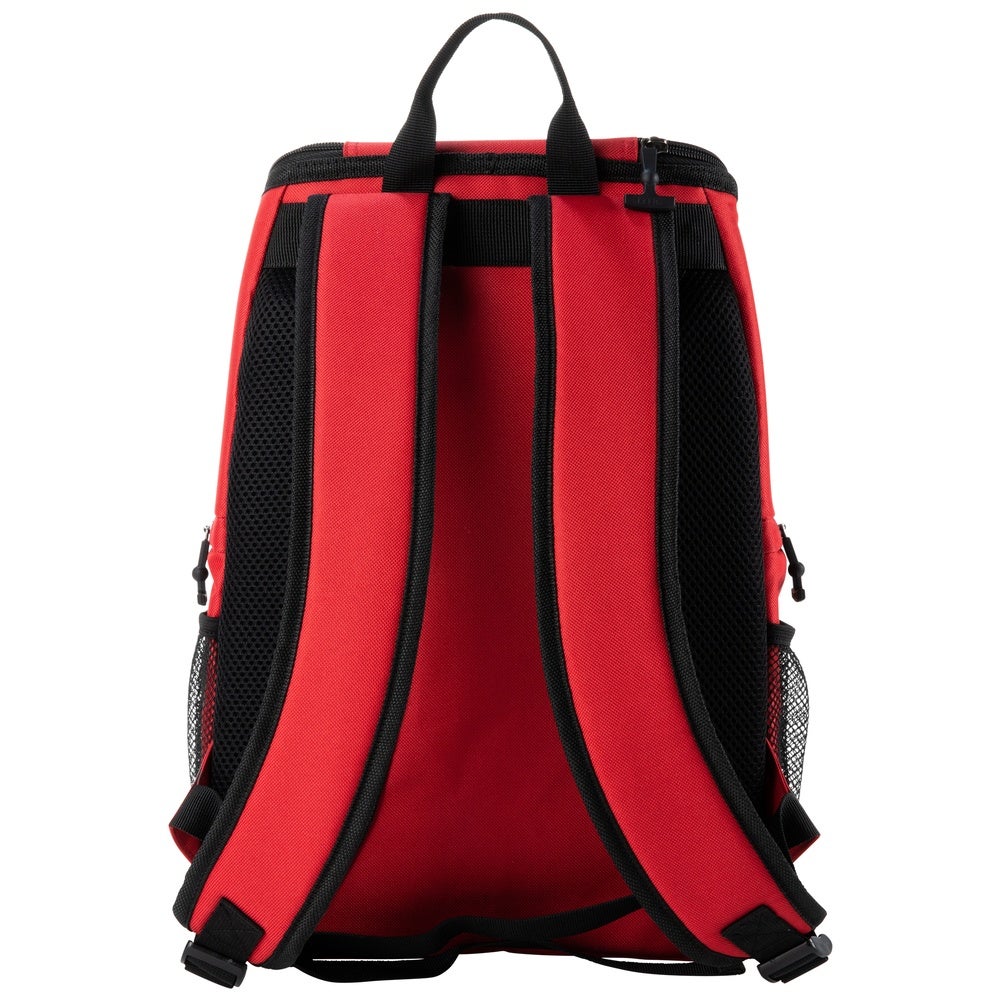 Shop 15 Can Backpack, Red & Black