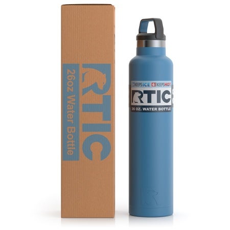 Download Shop 26oz Water Bottle, Slate Blue, Matte Yellowimages Mockups