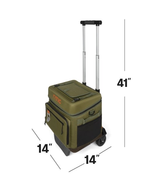 52 QT Ultra-Light Wheeled Cooler, White & Grey