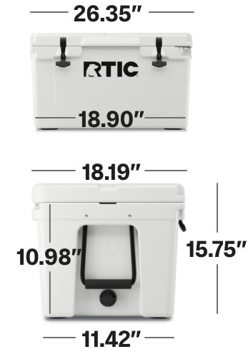 45 QT Cooler: Rugged and Long Ice Retention RTIC
