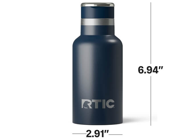 40oz Bottle, Black, Matte