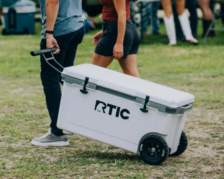 Wheeled Cooler Rtic Hard Cooler RTIC 22 QT Ultra-Light Wheeled